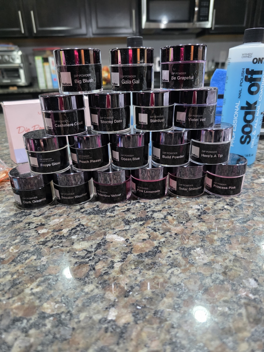 Nail Dip Powder, Nail Boo, Azure, Nail Supplies